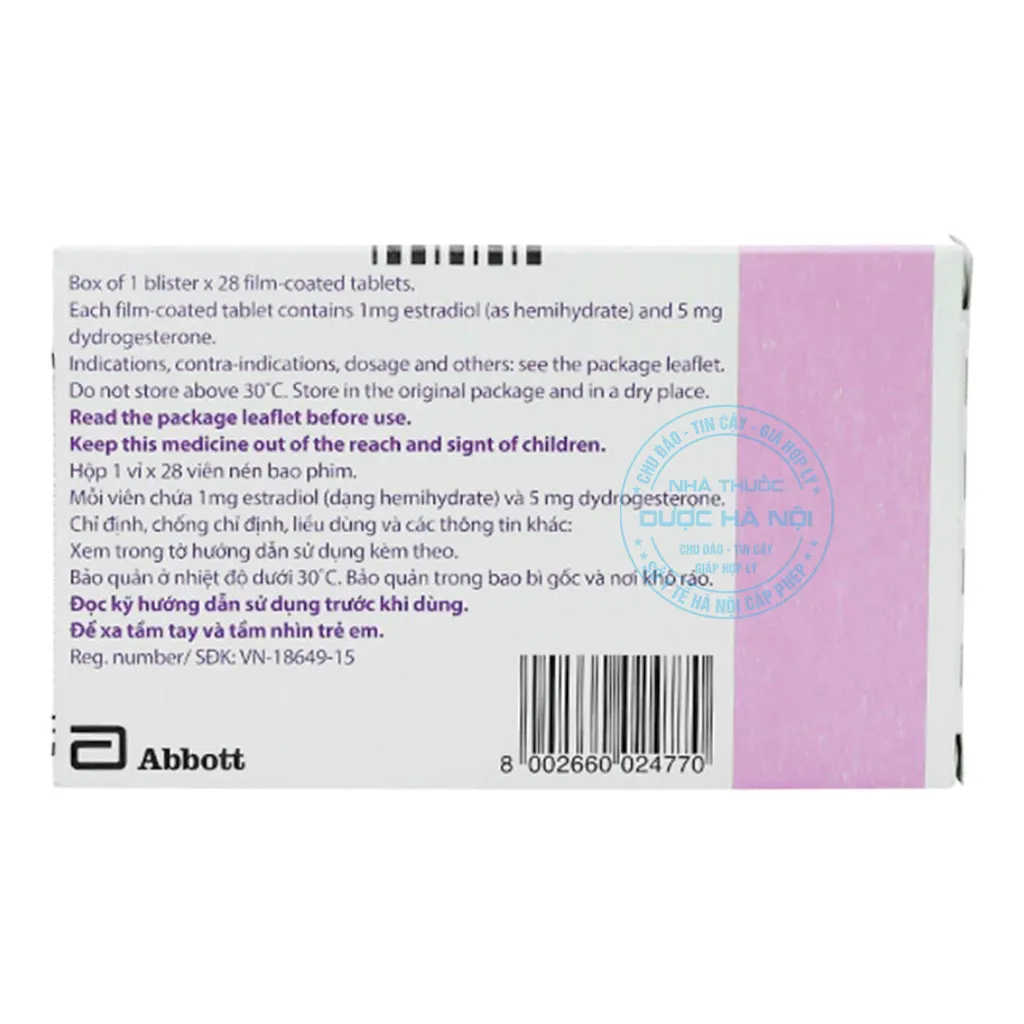 Thuốc Femoston Conti 1mg/5mg