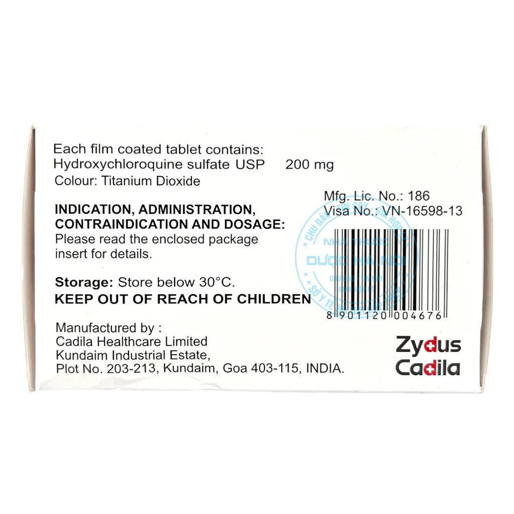 Thuốc HCQ 200mg Zydus