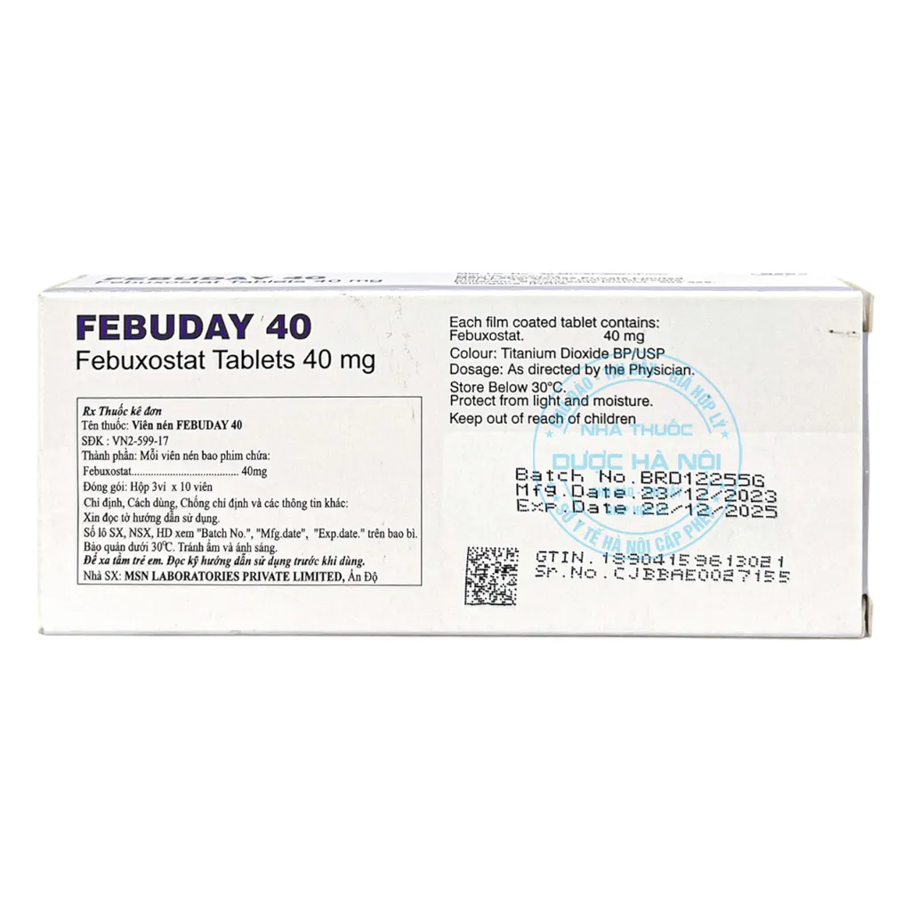 Thuốc Febuday 40