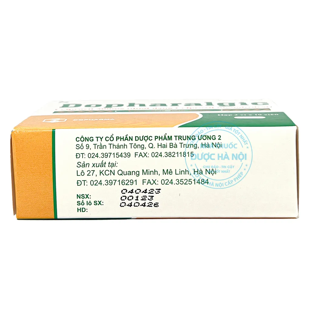 Thuốc Dopharalgic 500mg