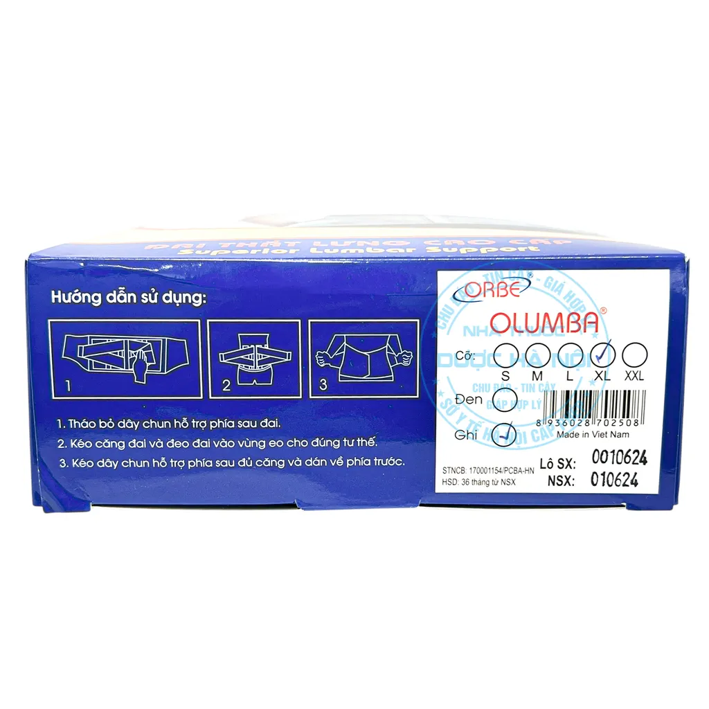 Đai thắt lưng Olumba Orbe Size XL
