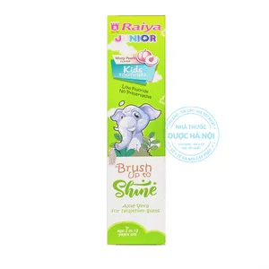 Kem đánh răng Raiya hương cam giúp bảo vệ sức khỏe răng miệng của trẻ
