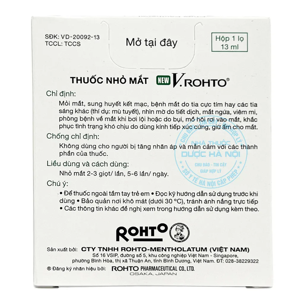 Thuốc nhỏ mắt New V.Rohto