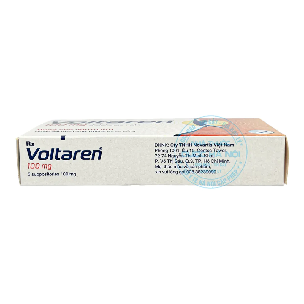 Thuốc đặt Voltaren 100mg