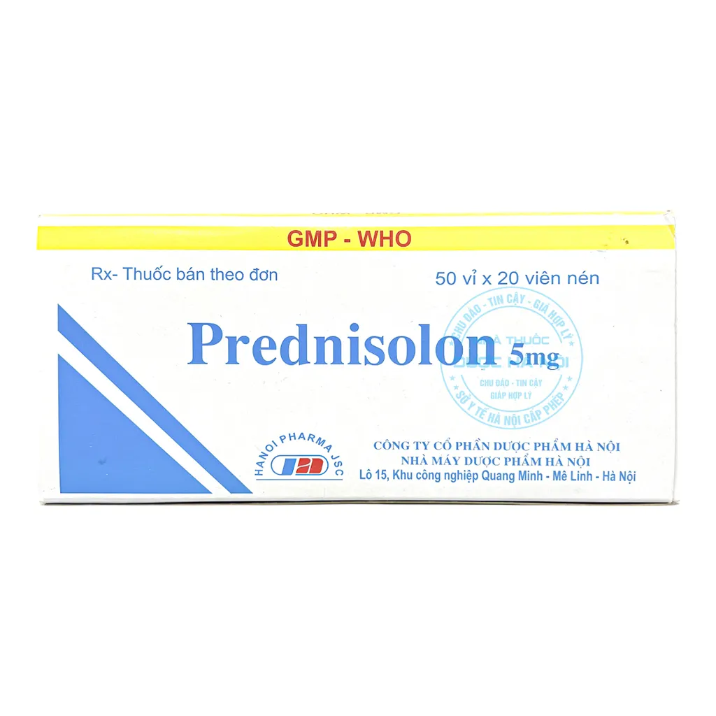 Thuốc Prednisolone 5mg
