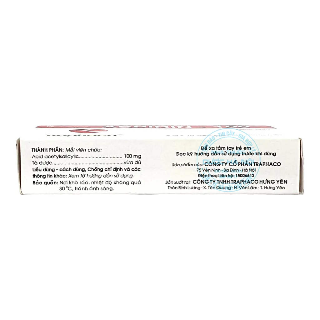 Thuốc Aspirin 100mg
