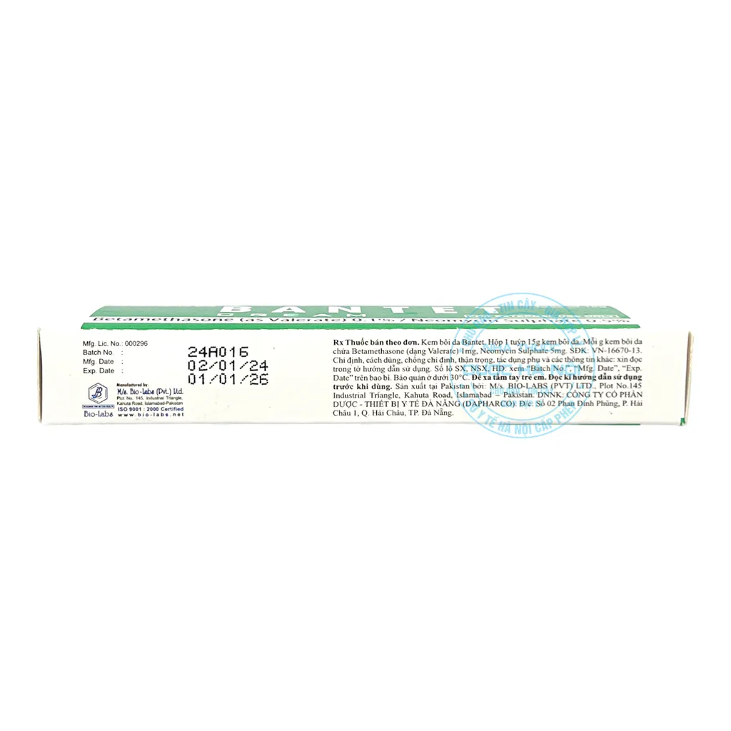 Thuốc kem Bantet Cream 5mg