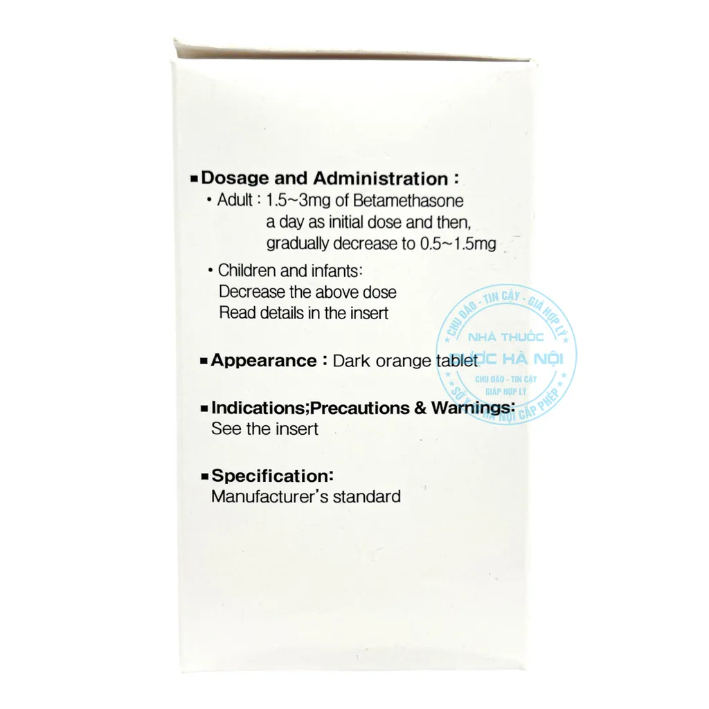 Thuốc Sinil Betamethasone Tabs