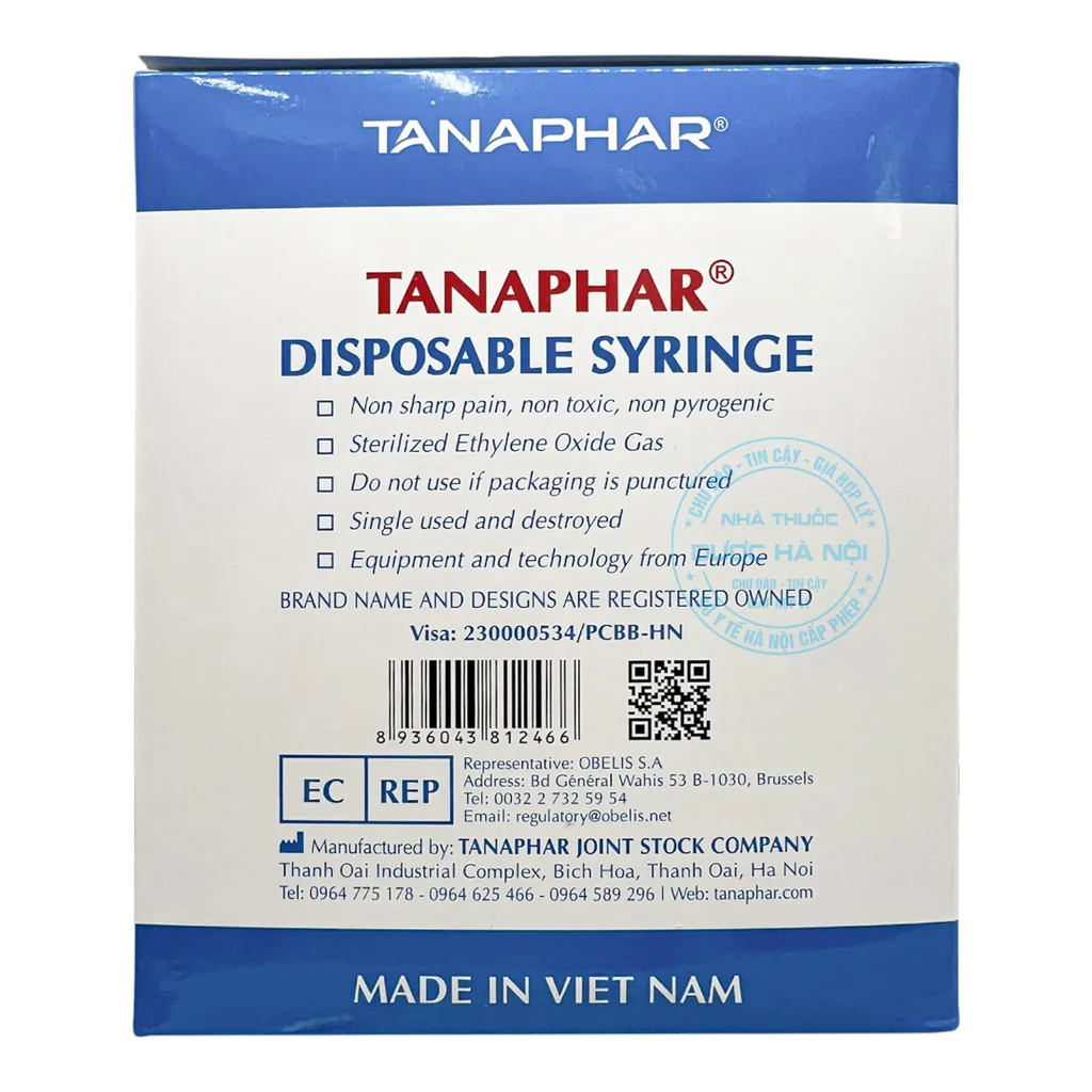 Bơm tiêm 10ml Vinahankook (100 cái)