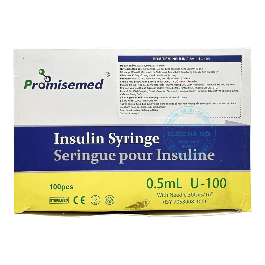 Bơm tiêm Insulin Promisemed 0.5ml U-10