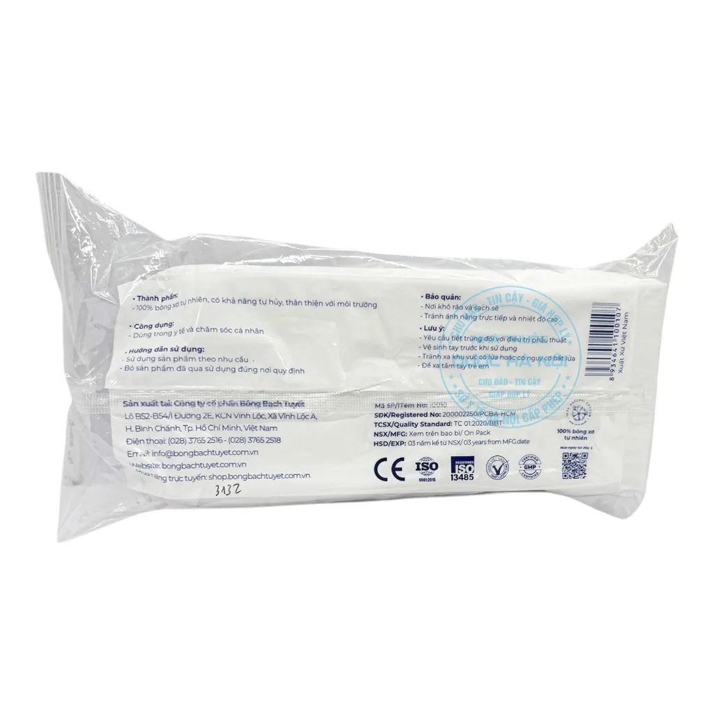 Bông y tế Bạch Tuyết 100g
