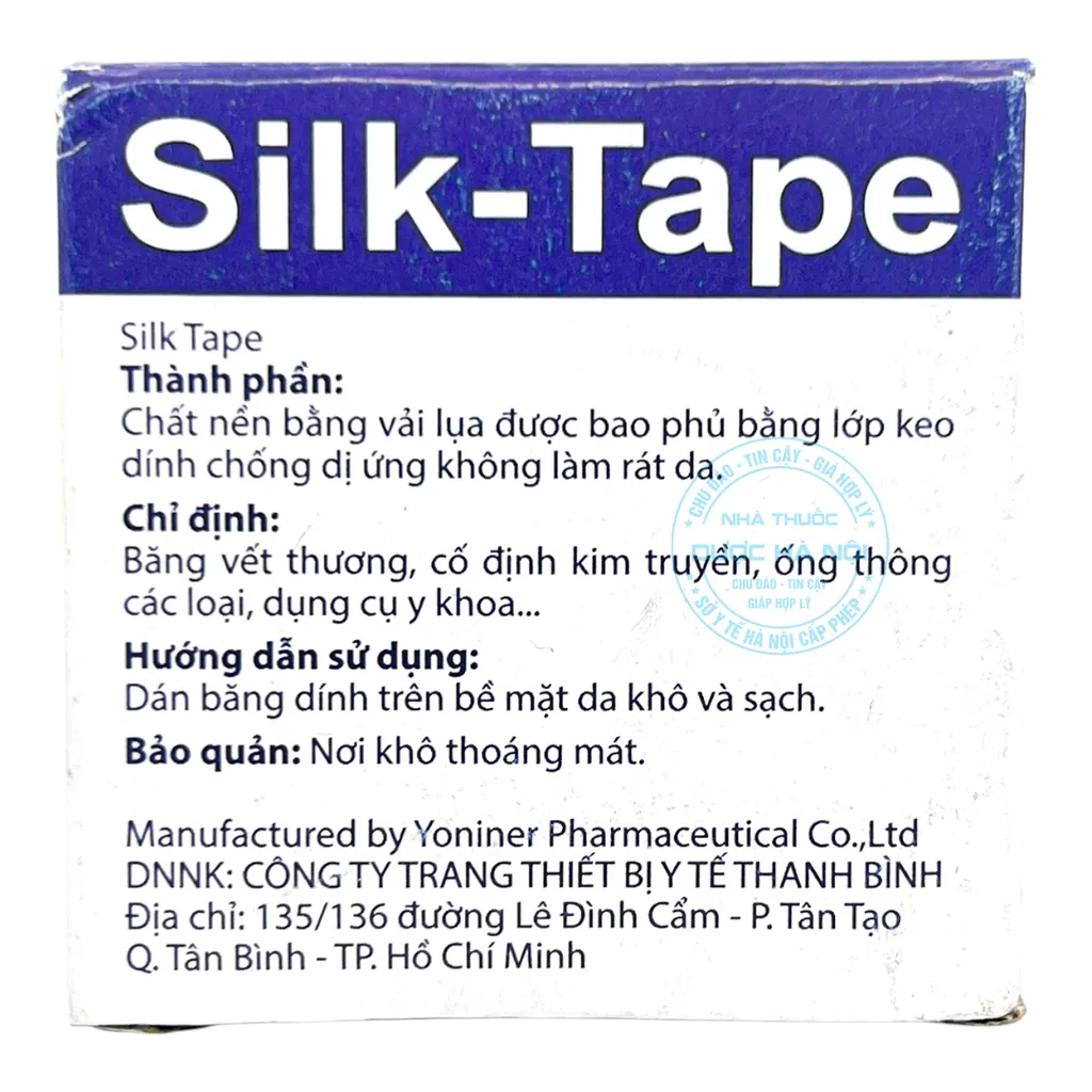 Băng dính vải lụa y tế Silk-Tape