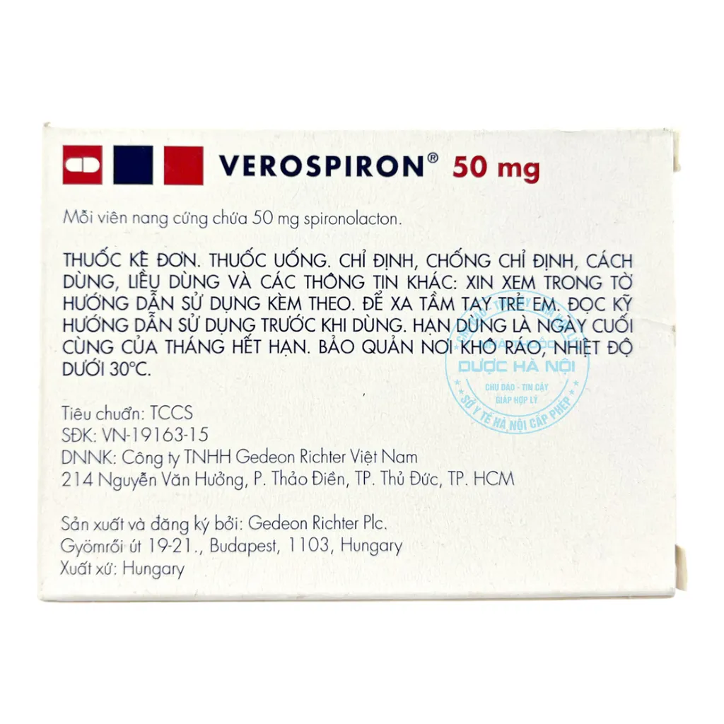 Thuốc Verospiron 50mg