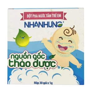 Bột tắm nhân hưng công thức dành riêng cho trẻ em