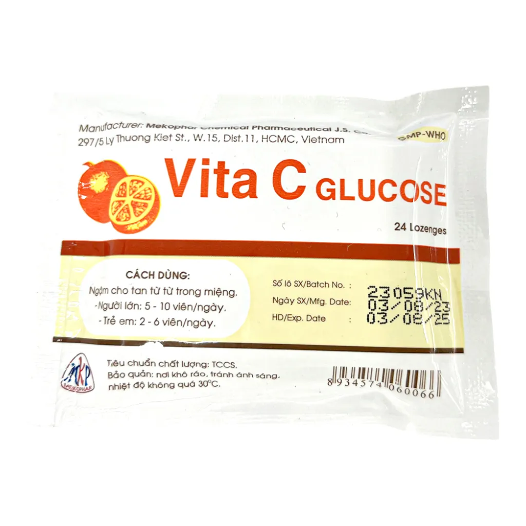 Viên ngậm Vita C Glucose