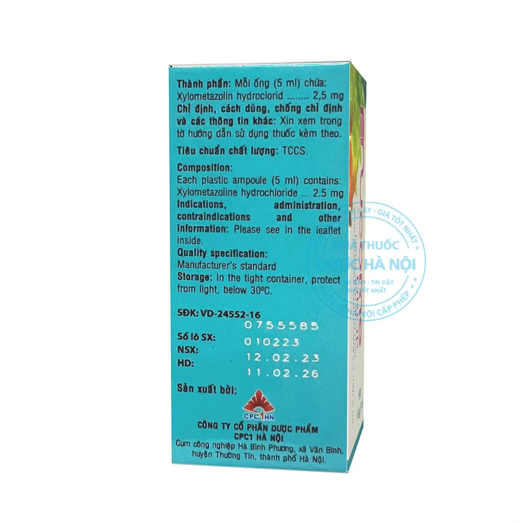 Thuốc xịt mũi Mucome