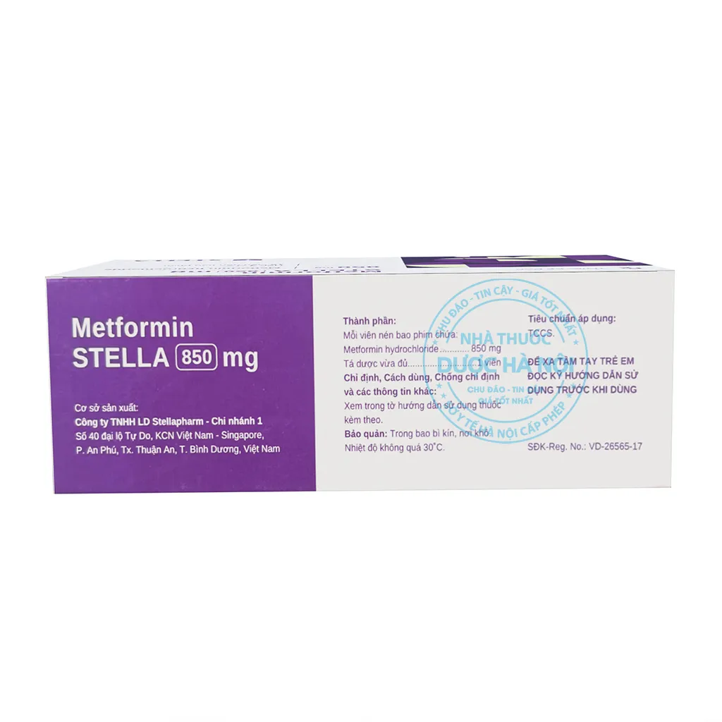 Thuốc Metformin 850mg Stella