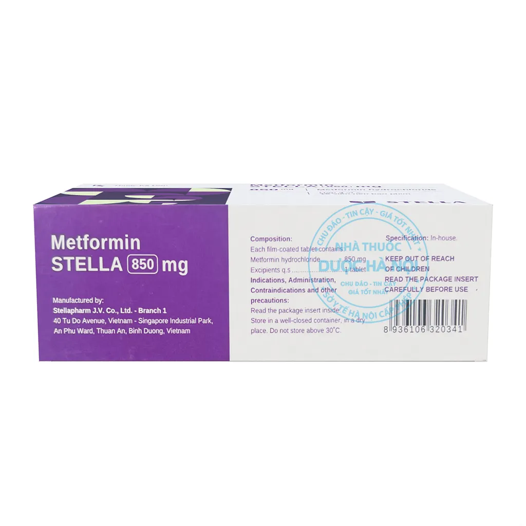 Thuốc Metformin 850mg Stella