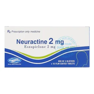 Thuốc Neuractine 2mg điều trị chứng mất ngủ, mang lại giấc ngủ sâu và êm ái