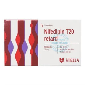 Thuốc Nifedipin T20 điều trị tăng huyết áp, giúp kiểm soát huyết áp
