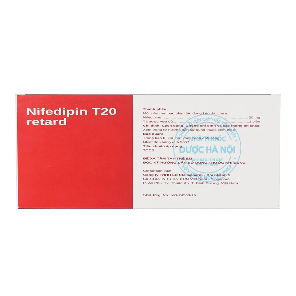 Thuốc Nifedipin T20
