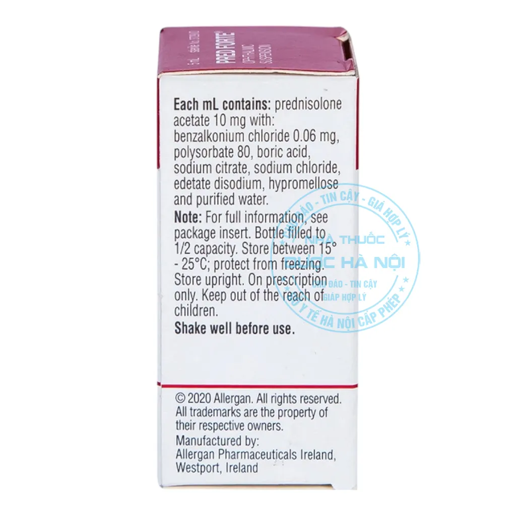 Thuốc nhỏ mắt Pred Forte 5ml