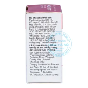 Thuốc nhỏ mắt Pred Forte 5ml giúp giảm sưng, đỏ, ngứa và đau ở mắt