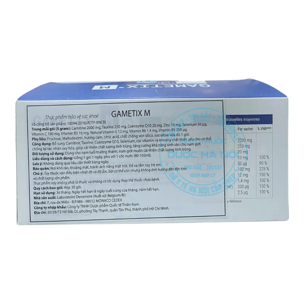 Viên uống Gametix M