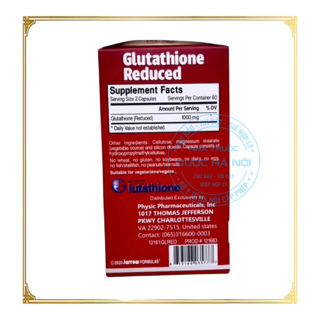 Viên uống Glutathione Reduced 1000mg