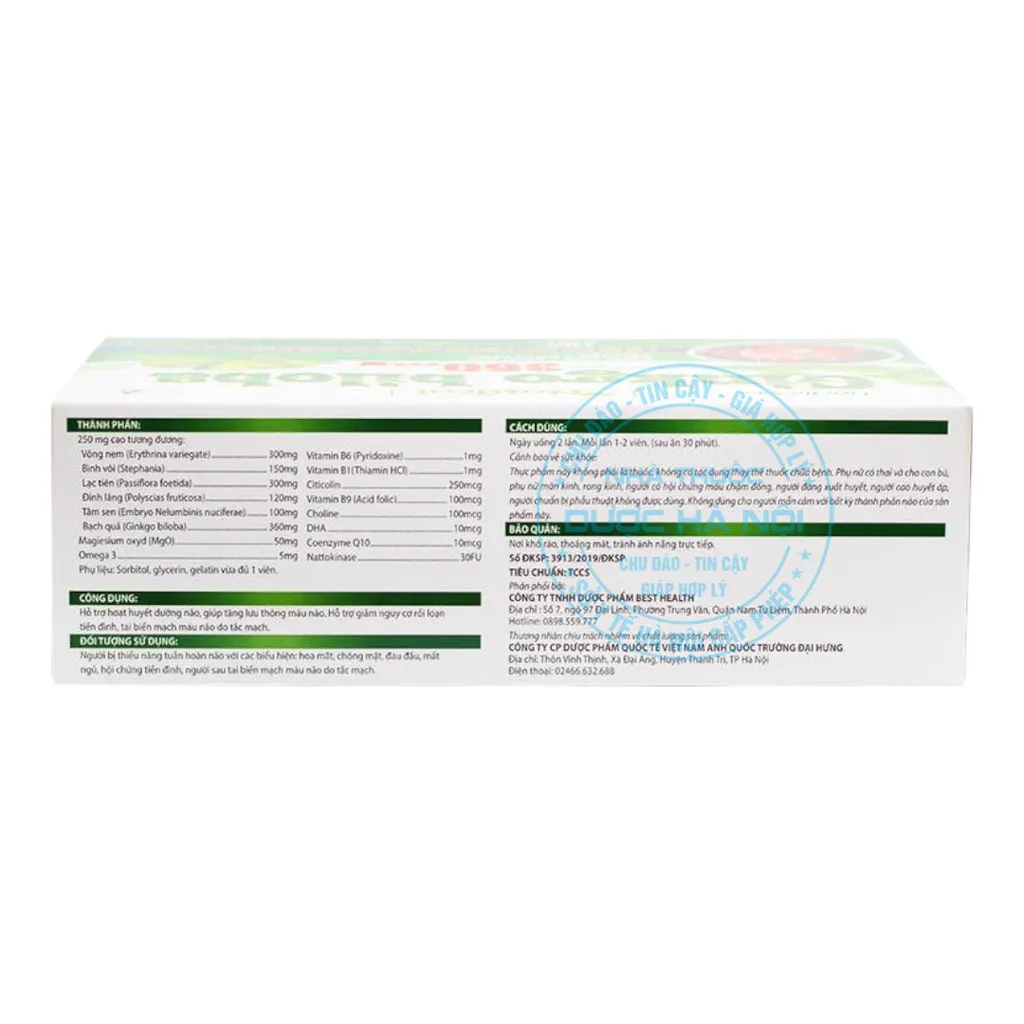 Viên uống Ginkgo Biloba 360mg