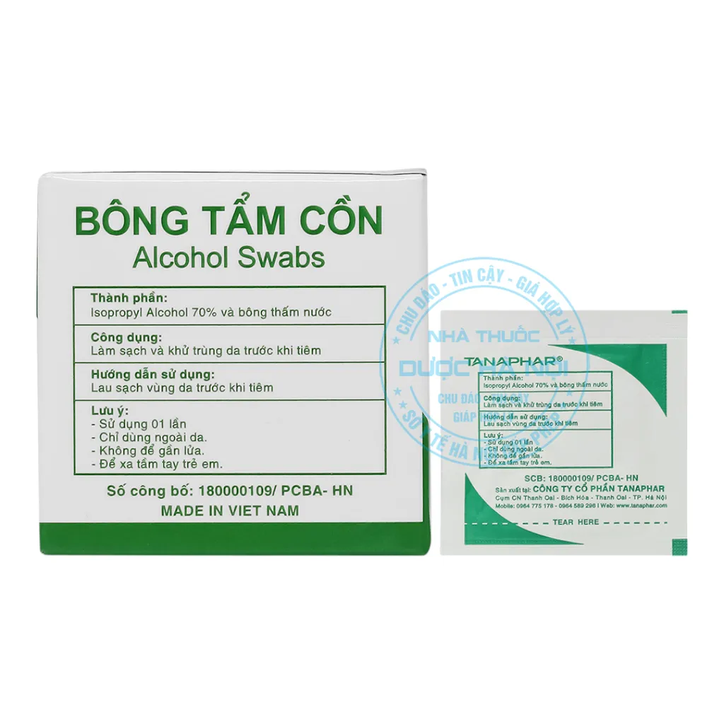 Bông tẩm cồn Tanaphar