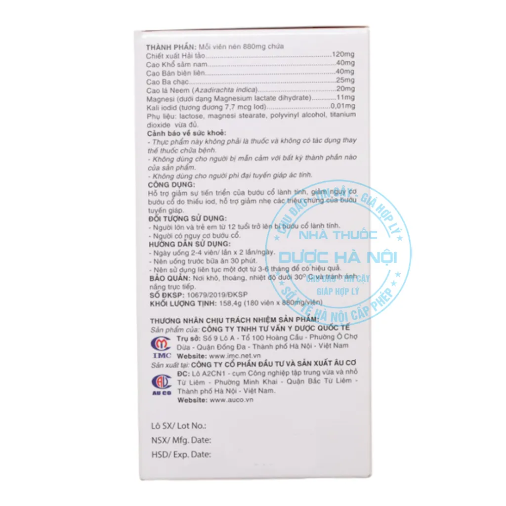 Combo 2 lọ Viên uống Ích Giáp Vương