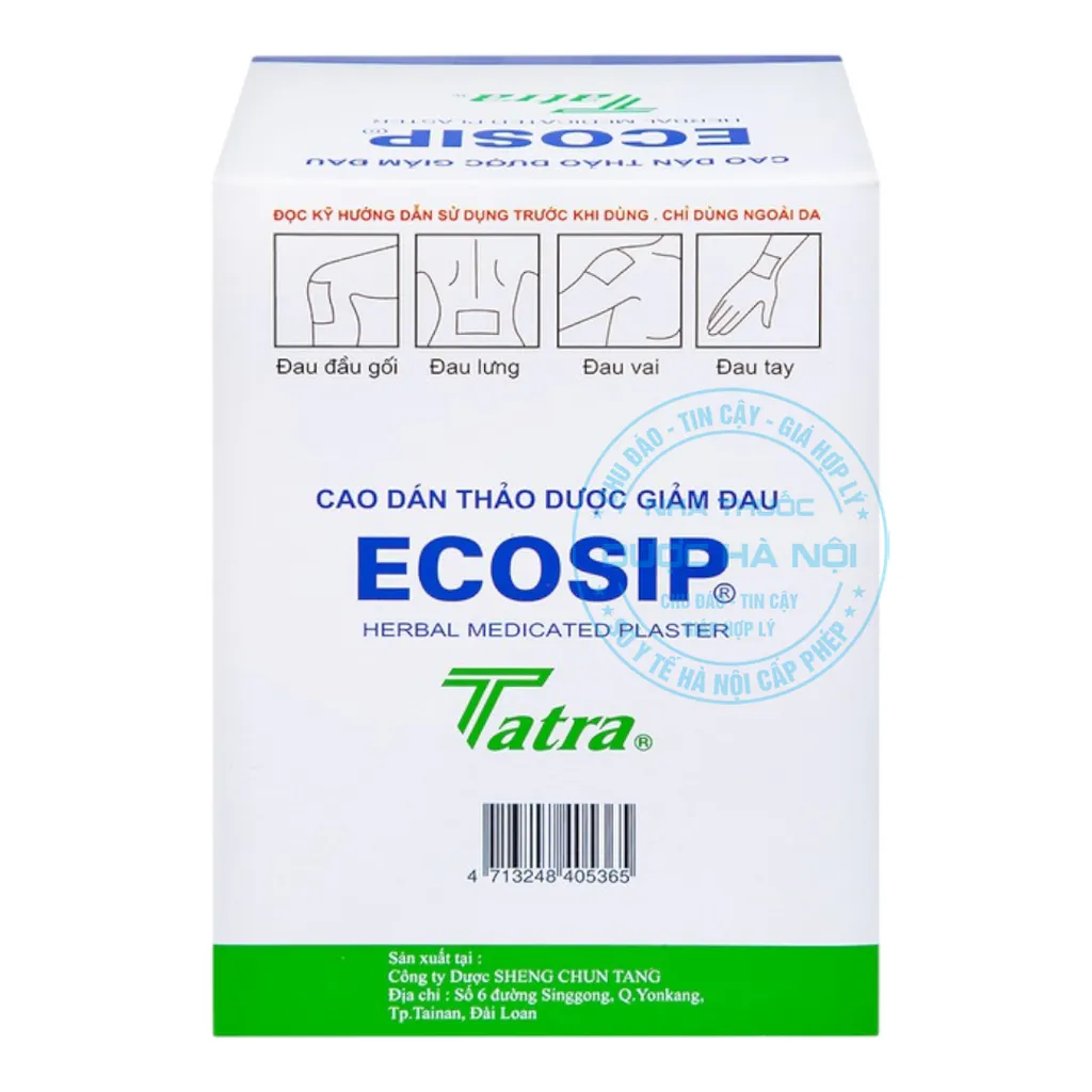 Cao dán thảo dược Ecosip