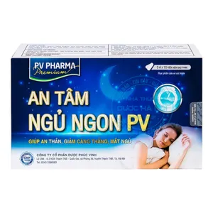 Viên uống An tâm ngủ ngon PV hỗ trợ giấc ngủ hiệu quả từ thảo dược tự nhiên