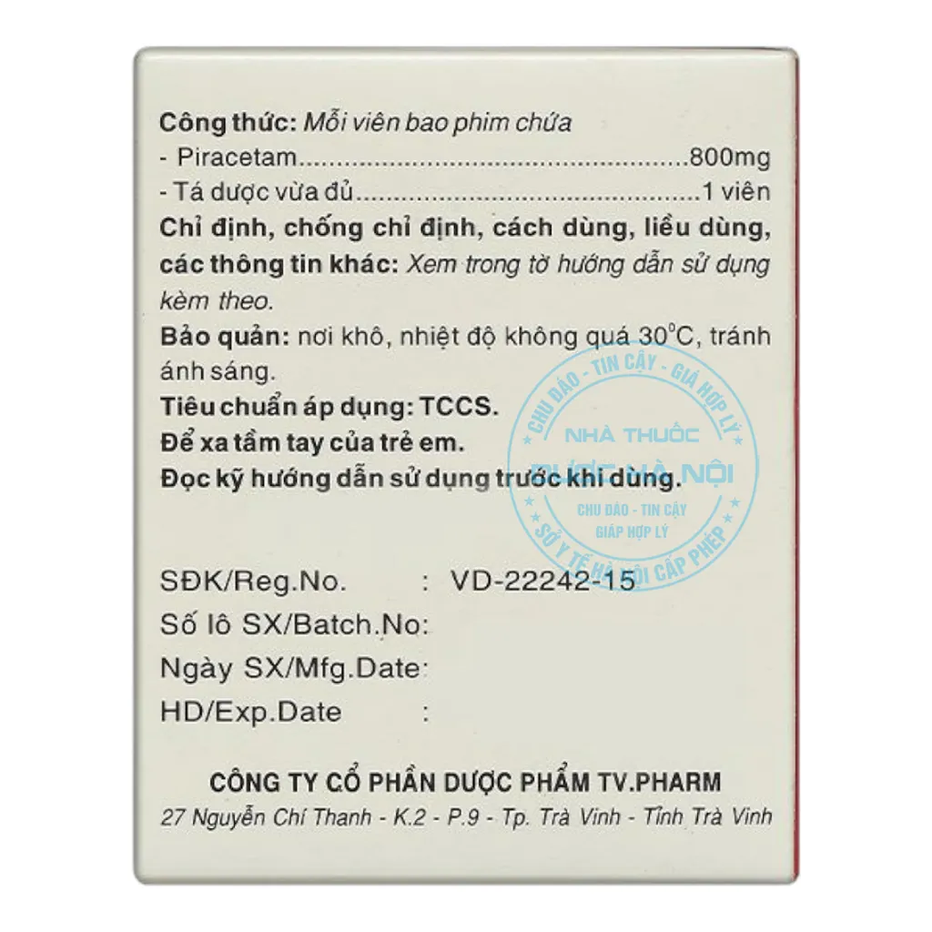 Piracetam 800mg
