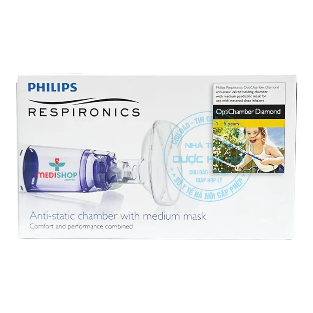 Buồng đệm hít Babyhaler Philip