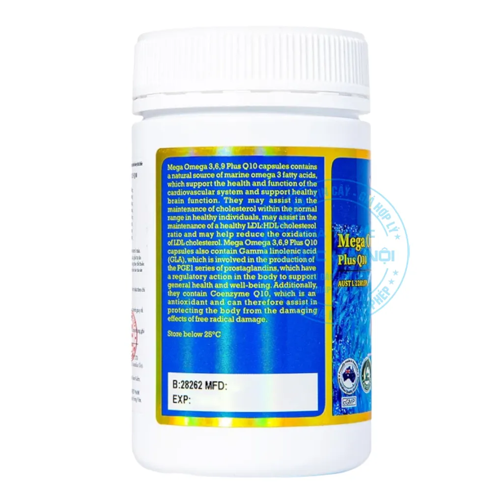 Viên uống Vitatree Mega Omega 3,6,9 Plus Q10