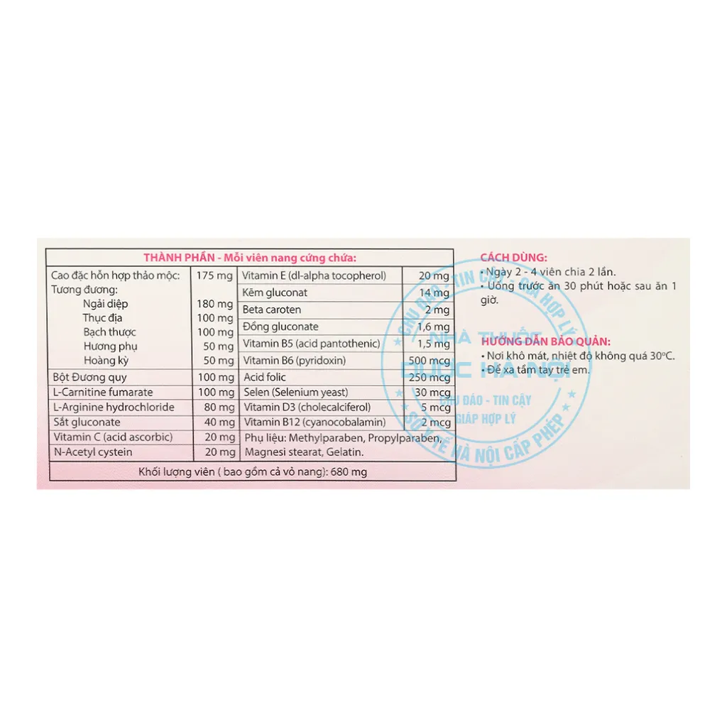 Viên uống Gotowomen TW3