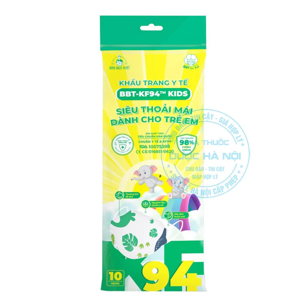 Khẩu trang KF94 trẻ em