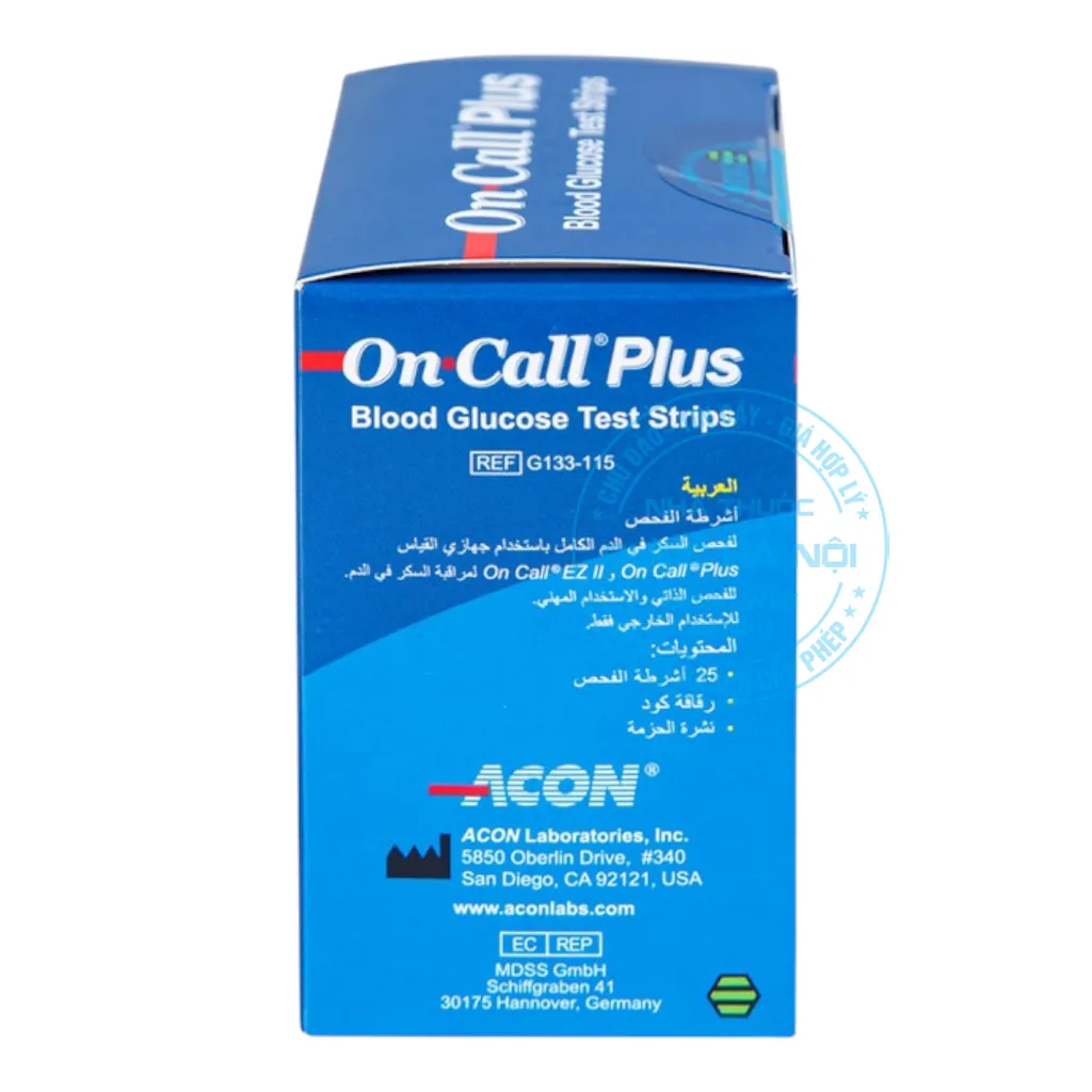 Que thử đường huyết On Call Vivid Acon