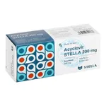 Thuốc kháng virus, trị herpes Acyclovir Stada 200mg (Hộp 5 Vỉ x 5 Viên)