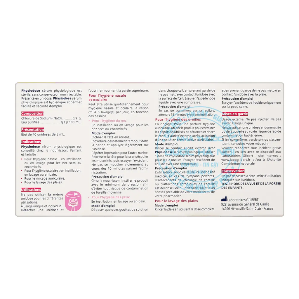 Nước muối sinh lý Physiodose