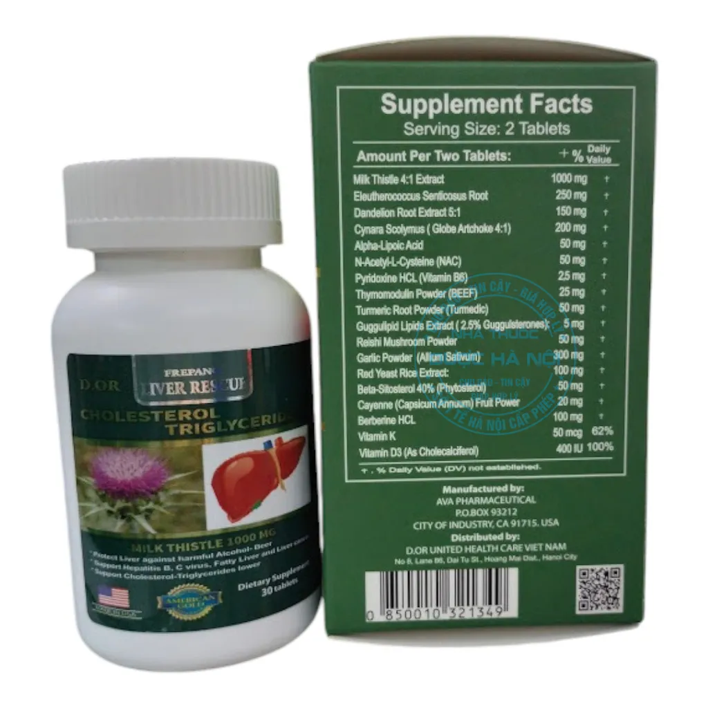 Viên uống Cholesterol Triglycerides Frepano