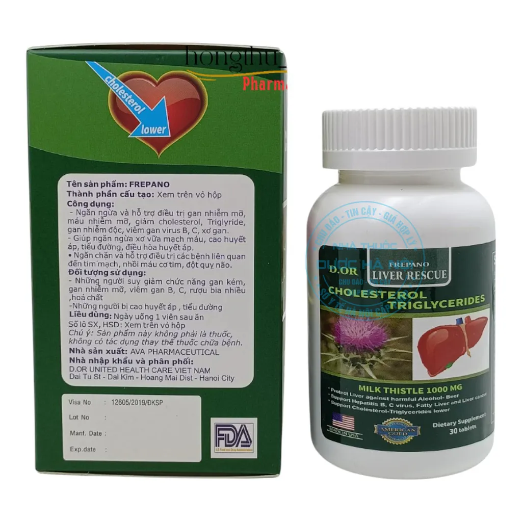 Viên uống Cholesterol Triglycerides Frepano