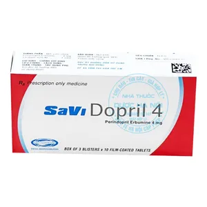 Thuốc Savi Dopril 4mg điều trị các bệnh lýtăng huyết áp và suy tim