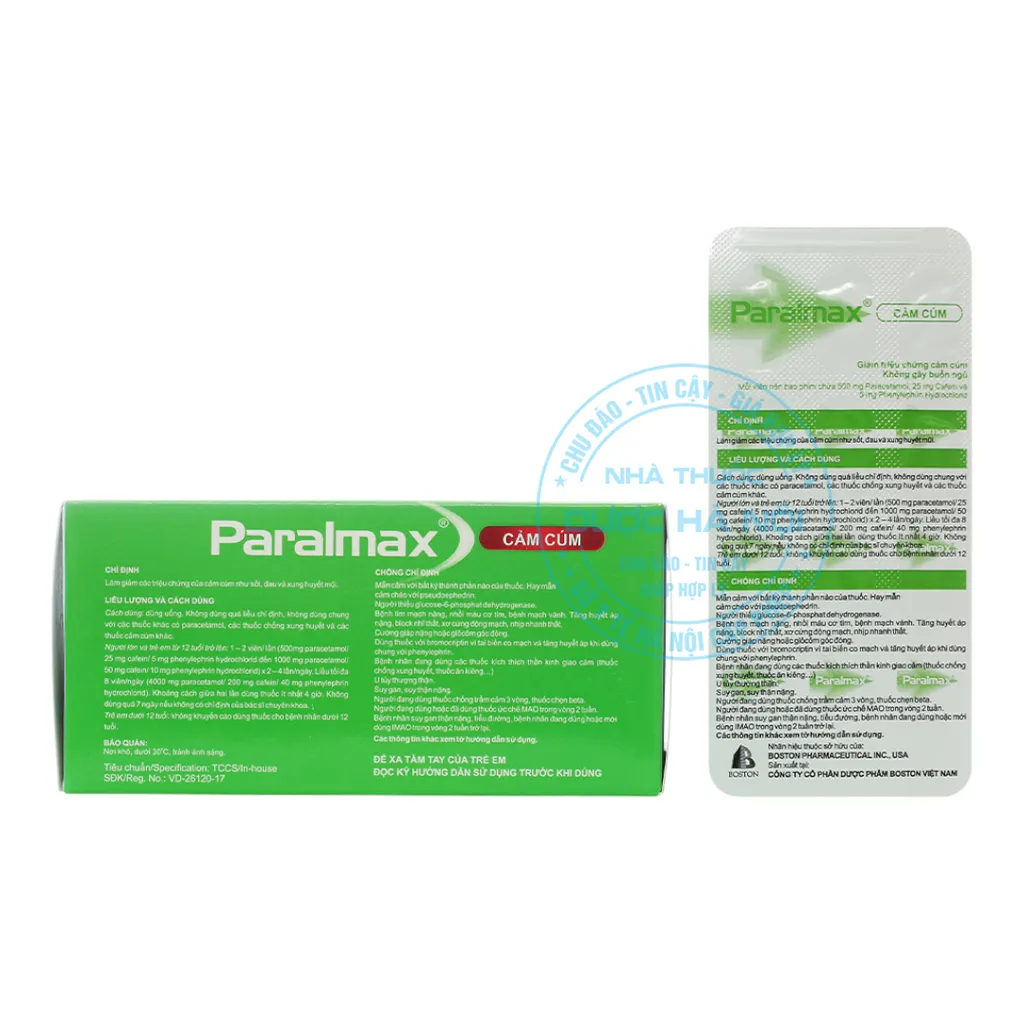 Thuốc Paralmax Cảm cúm