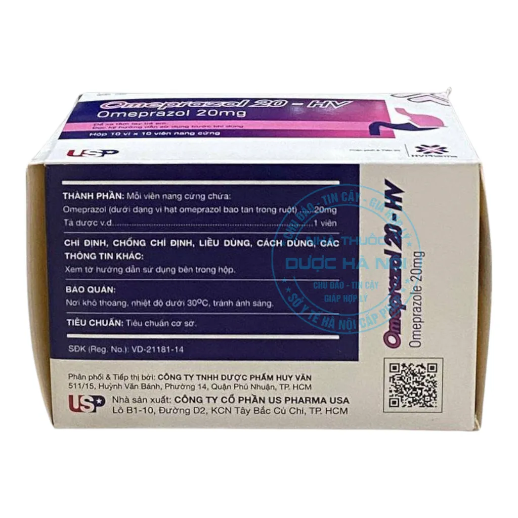 Thuốc Omeprazol 20 - HV