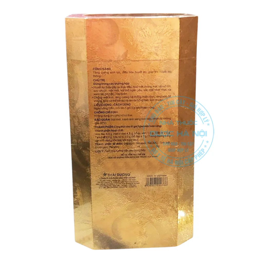 VIÊN UỐNG TÂY THI SAO THÁI DƯƠNG HỘP 30 GÓI Tăng
