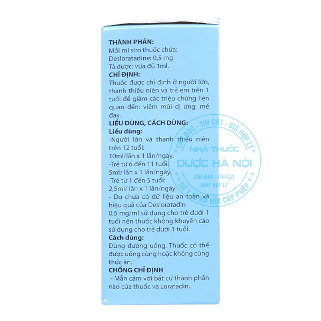 Thuốc Desloratadine 50ml