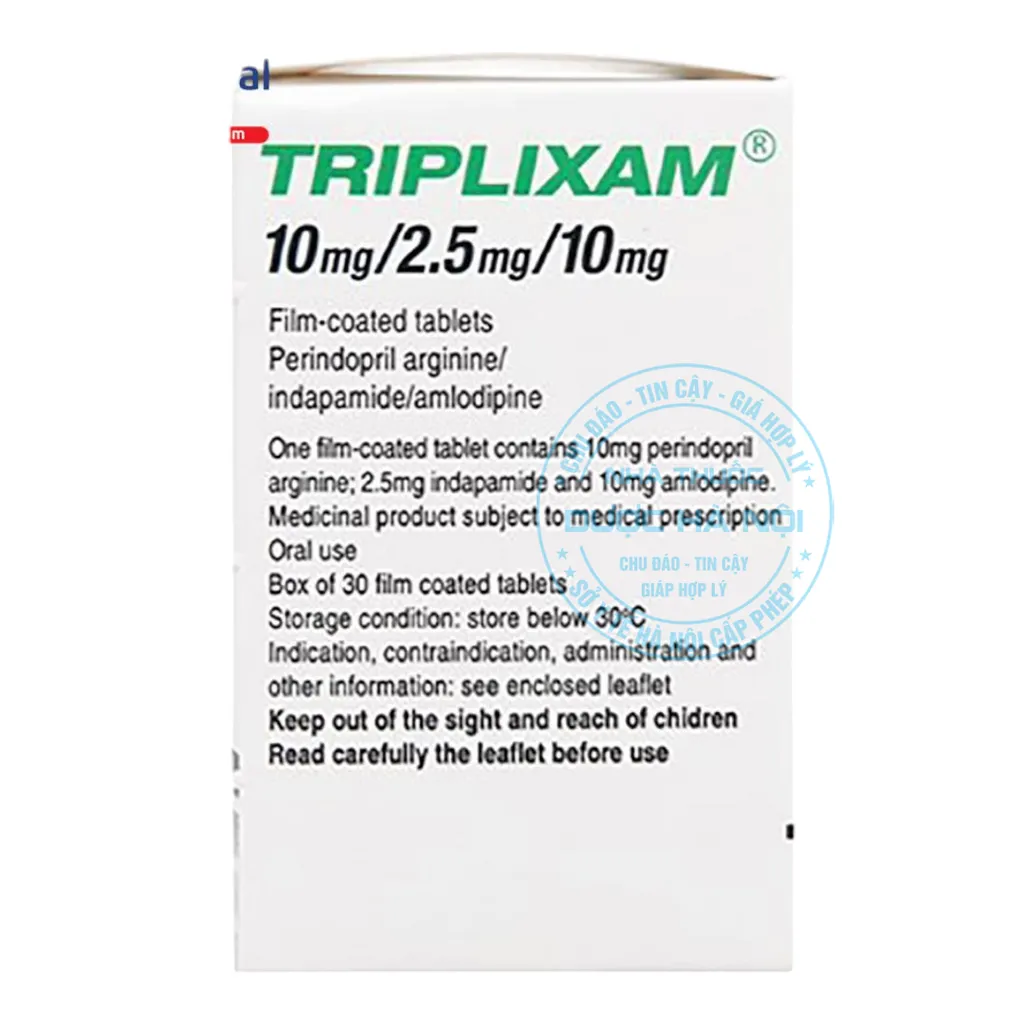 Thuốc Triplixam 10mg/2.5mg/10mg